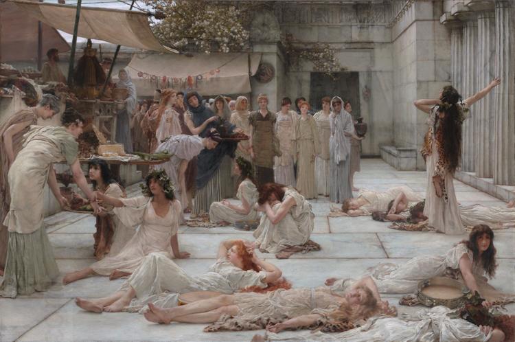 Alma-Tadema, Sir Lawrence The Women of Amphissa (mk23) China oil painting art